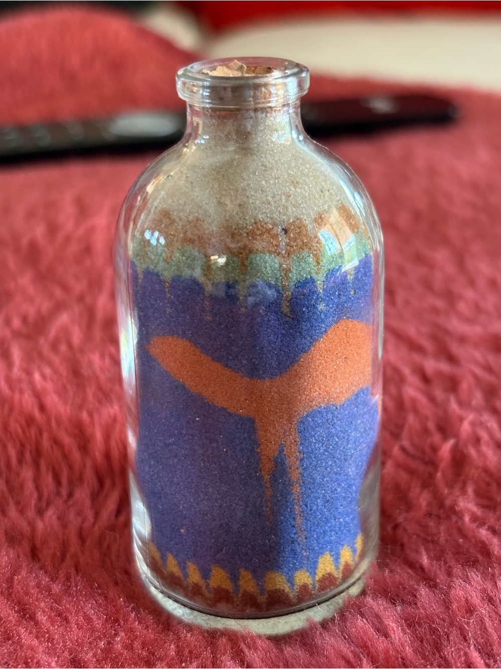 Vintage Sand Art Bottle from Egypt